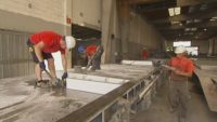 Budownictwo praca Holandia przy maszynowym zacieraniu betonu Zeewolde